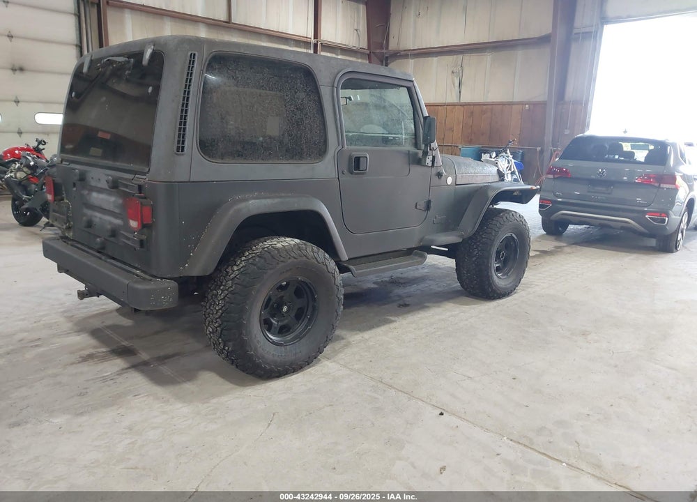 2000 JEEP WRANGLER SPORT VIN: 1J4FA49S4YP753434