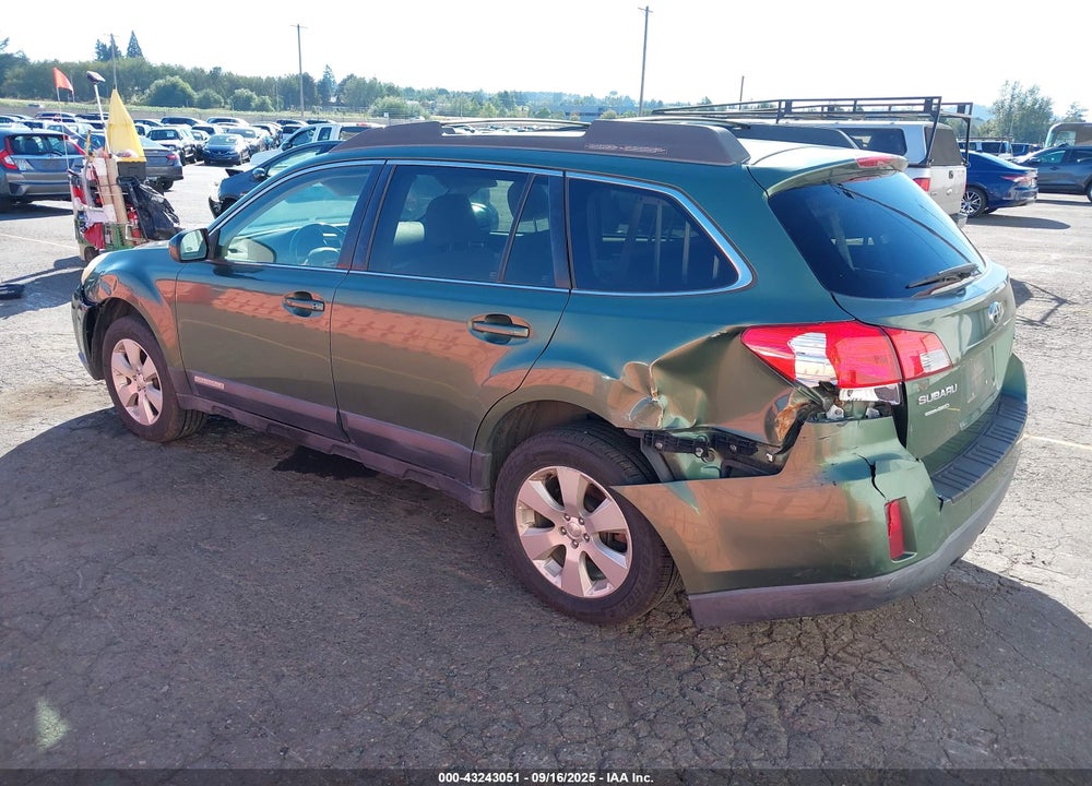 2012 SUBARU OUTBACK 2.5I PREMIUM VIN: 4S4BRBGC1C3302194