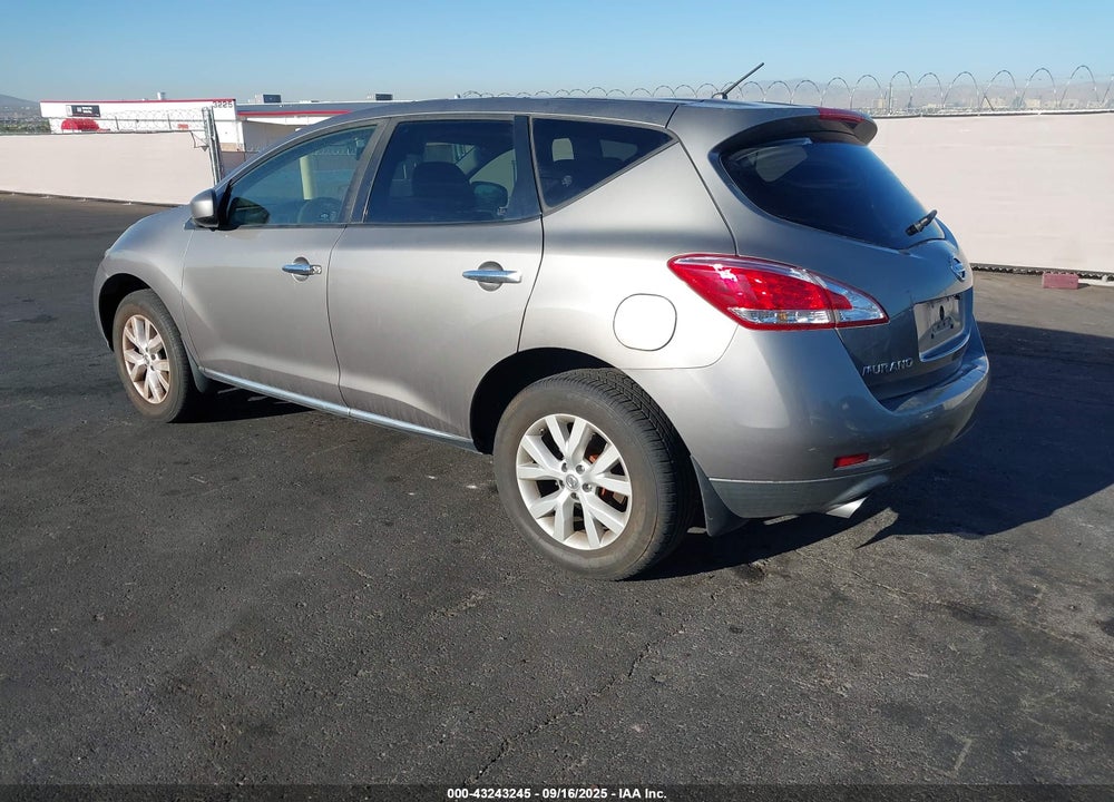 2012 NISSAN MURANO S VIN: JN8AZ1MU2CW119235