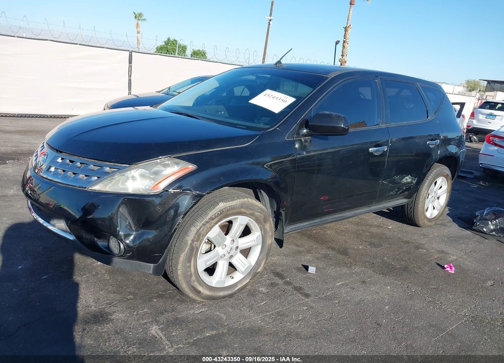 2007 NISSAN MURANO S VIN: JN8AZ08T37W524344