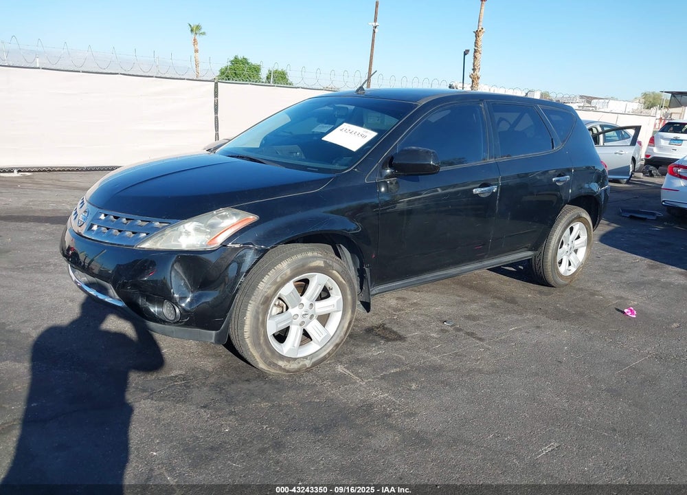 2007 NISSAN MURANO S VIN: JN8AZ08T37W524344