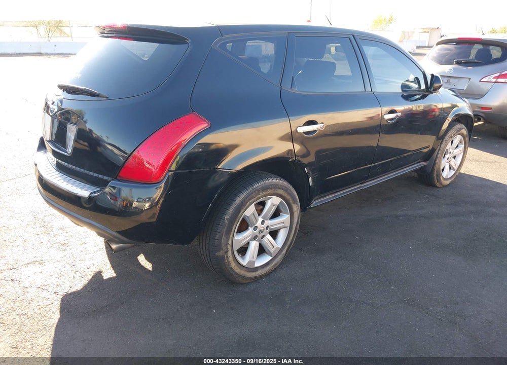 2007 NISSAN MURANO S VIN: JN8AZ08T37W524344