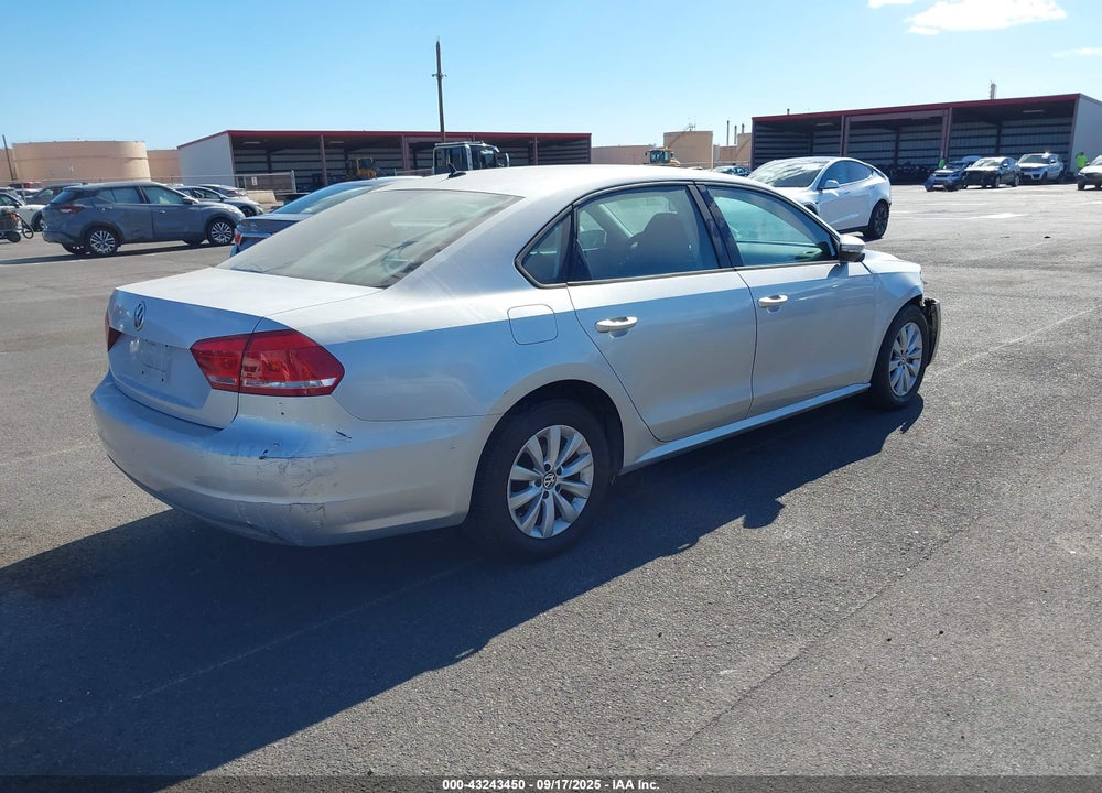 2012 VOLKSWAGEN PASSAT VIN: 1VWAP7A34CC019491