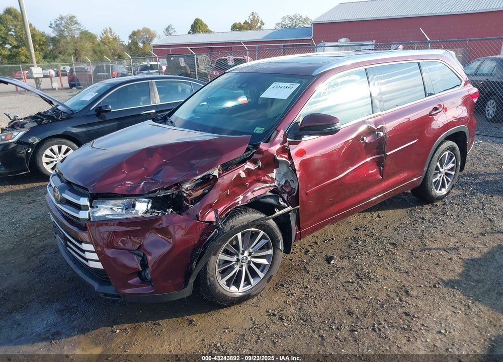 2017 TOYOTA HIGHLANDER VIN: 5TDJZRFH0HS475572