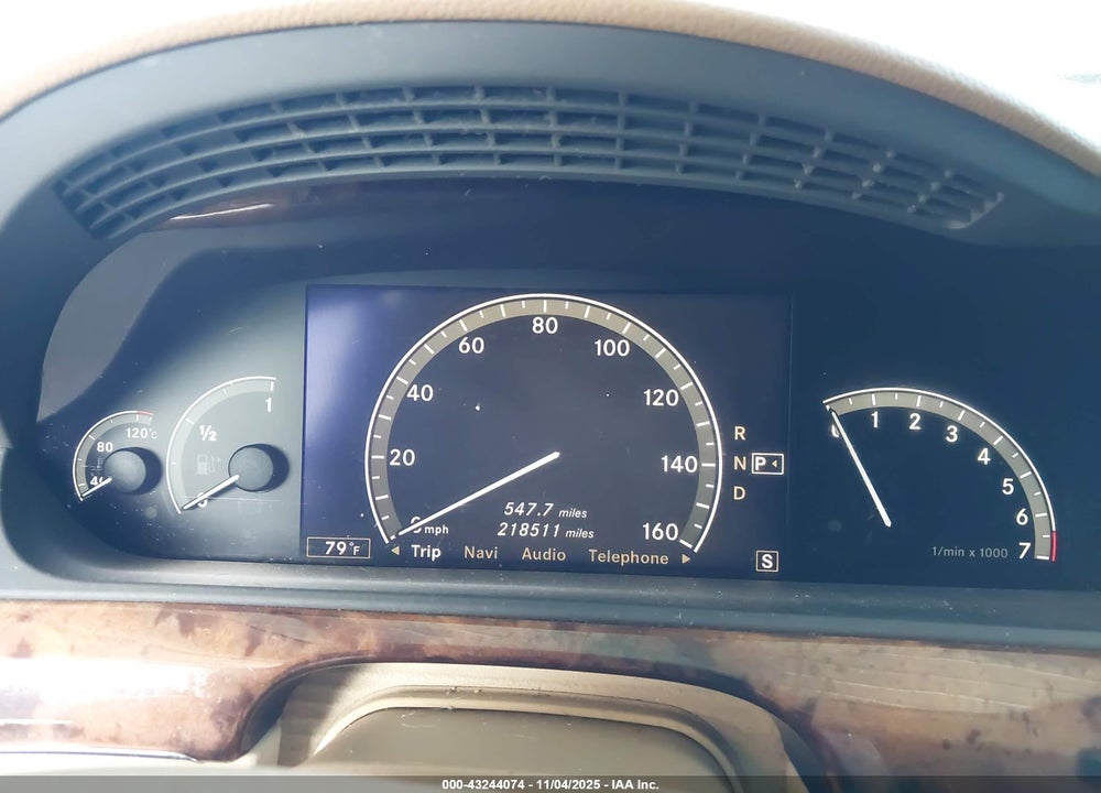 2007 MERCEDES-BENZ S CLASS VIN: WDDNG71XX7A053532
