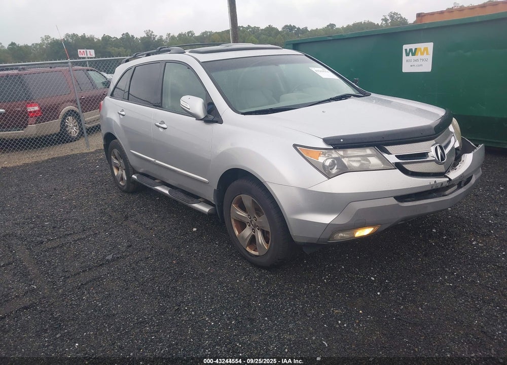 2007 ACURA MDX SPORT PACKAGE VIN: 2HNYD28867H544161