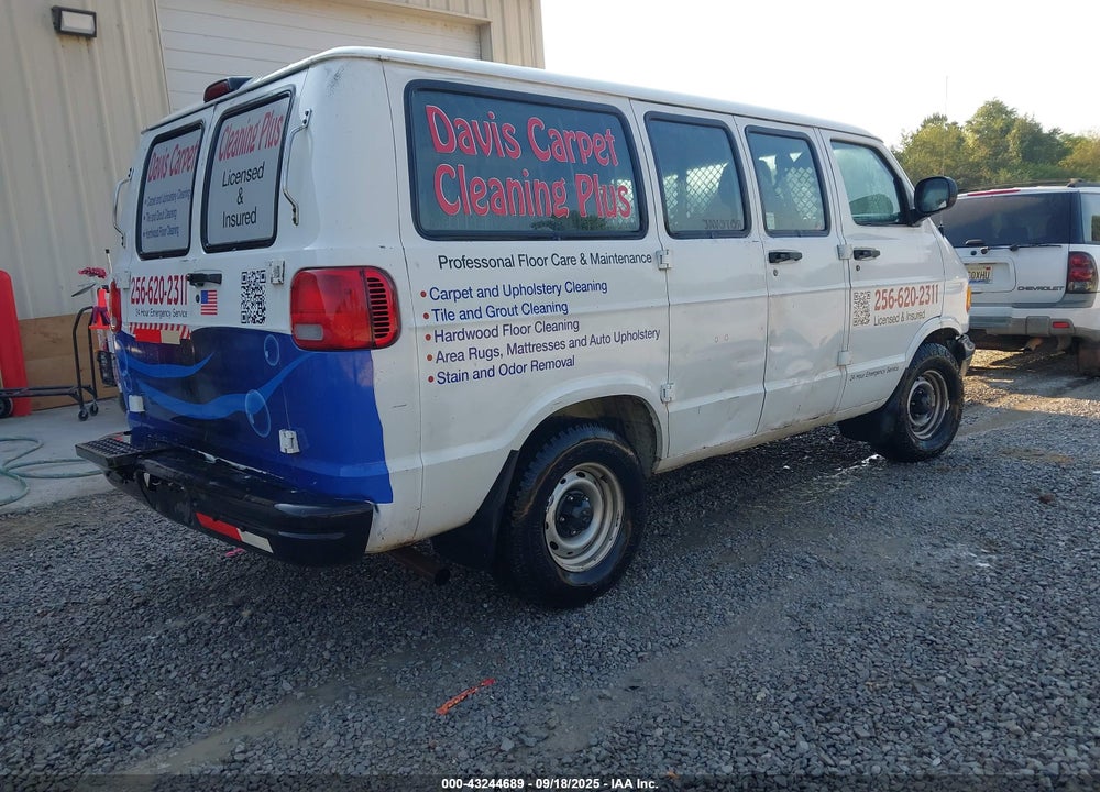 1998 DODGE RAM VAN 1500 COMMERCIAL/CONVERSION VIN: 2B7HB11X6WK147915