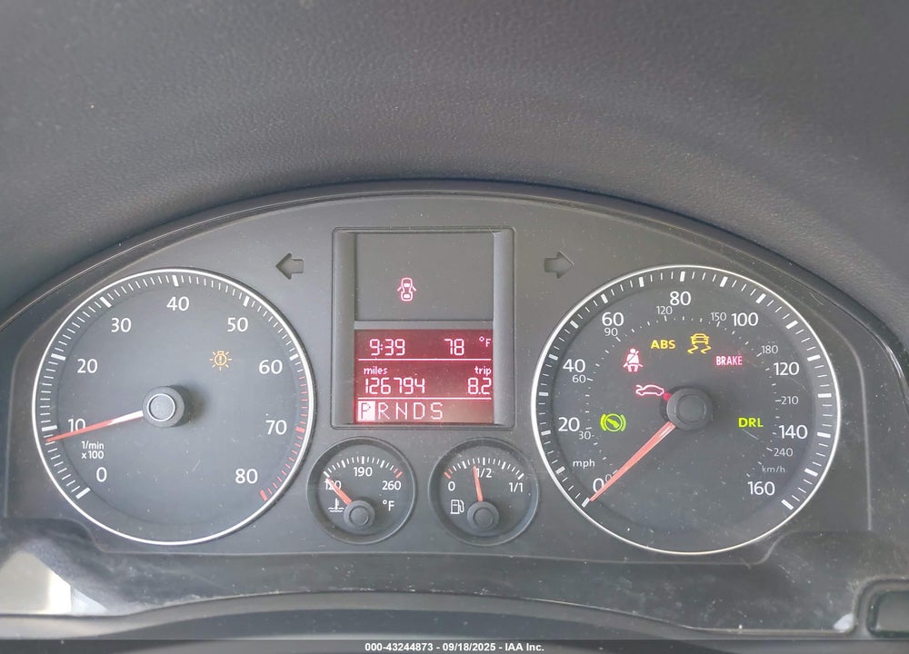 2009 VOLKSWAGEN JETTA VIN: 3VWRM71K99M180008