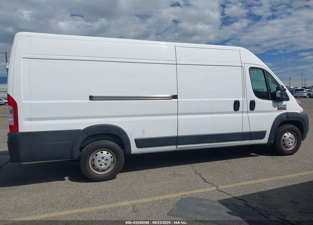 2019 HIGH RAM PROMASTER 3500 CARGO VAN  ROOF 159 WB EXT VIN: 3C6URVJG7KE560308