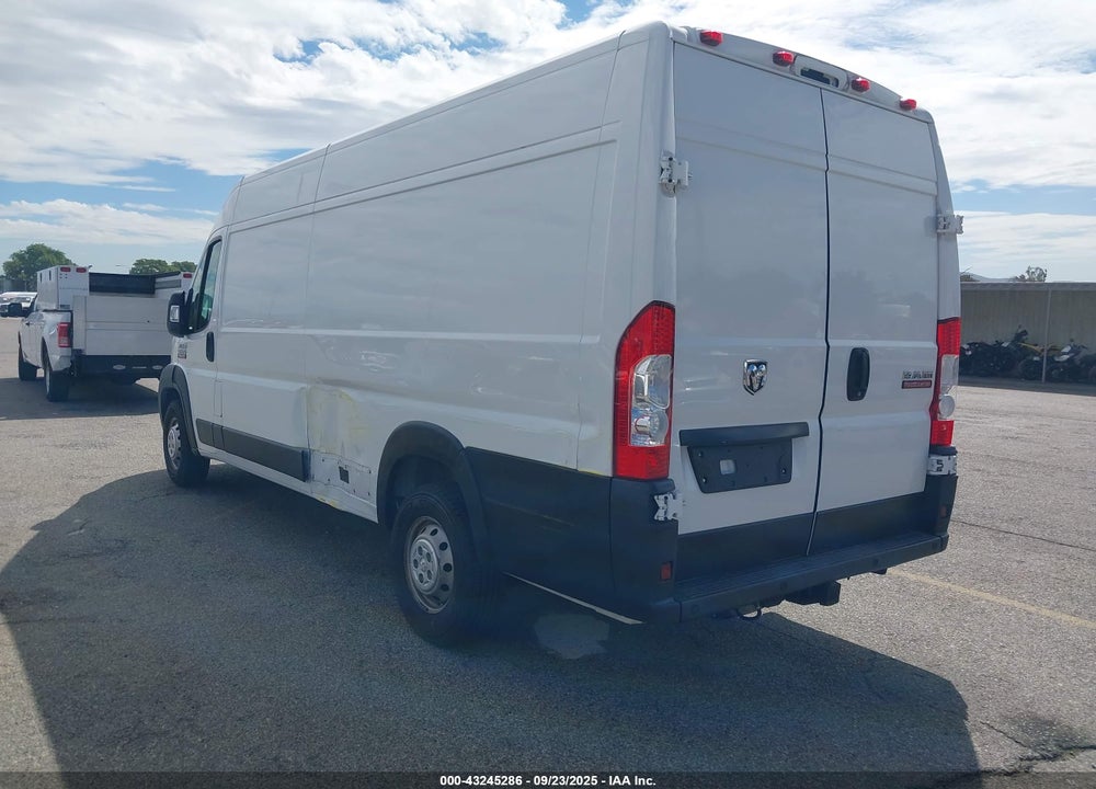 2019 HIGH RAM PROMASTER 3500 CARGO VAN  ROOF 159 WB EXT VIN: 3C6URVJG7KE560308