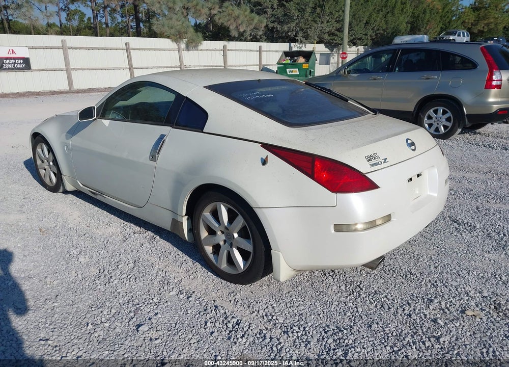 2003 NISSAN 350Z TOURING VIN: JN1AZ34D63T101655