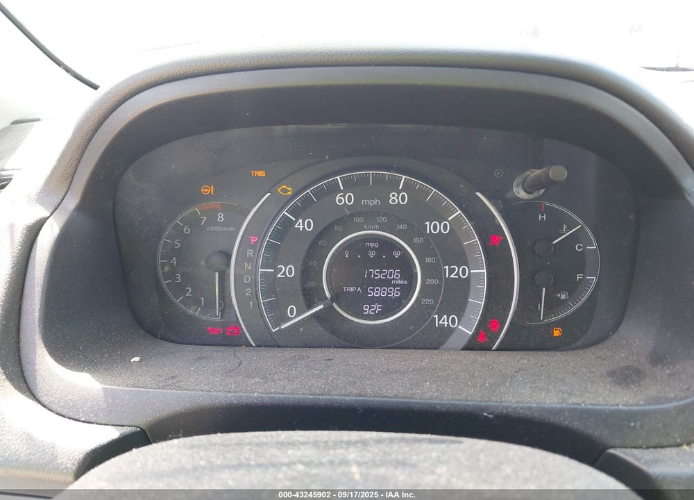 2012 HONDA CR-V VIN: 2HKRM4H3XCH608875