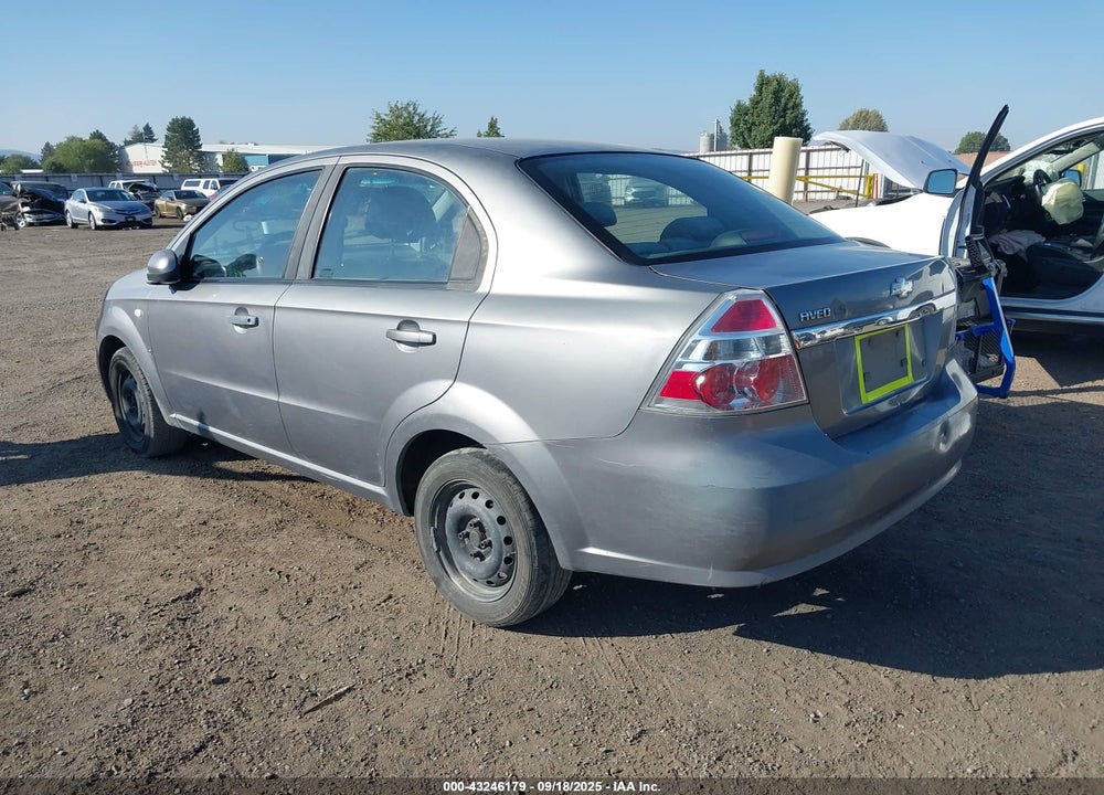 2007 CHEVROLET AVEO LS VIN: KL1TD56637B092964