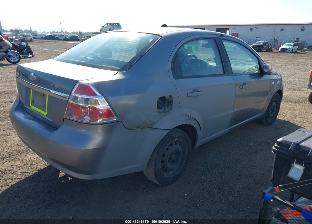 2007 CHEVROLET AVEO LS VIN: KL1TD56637B092964