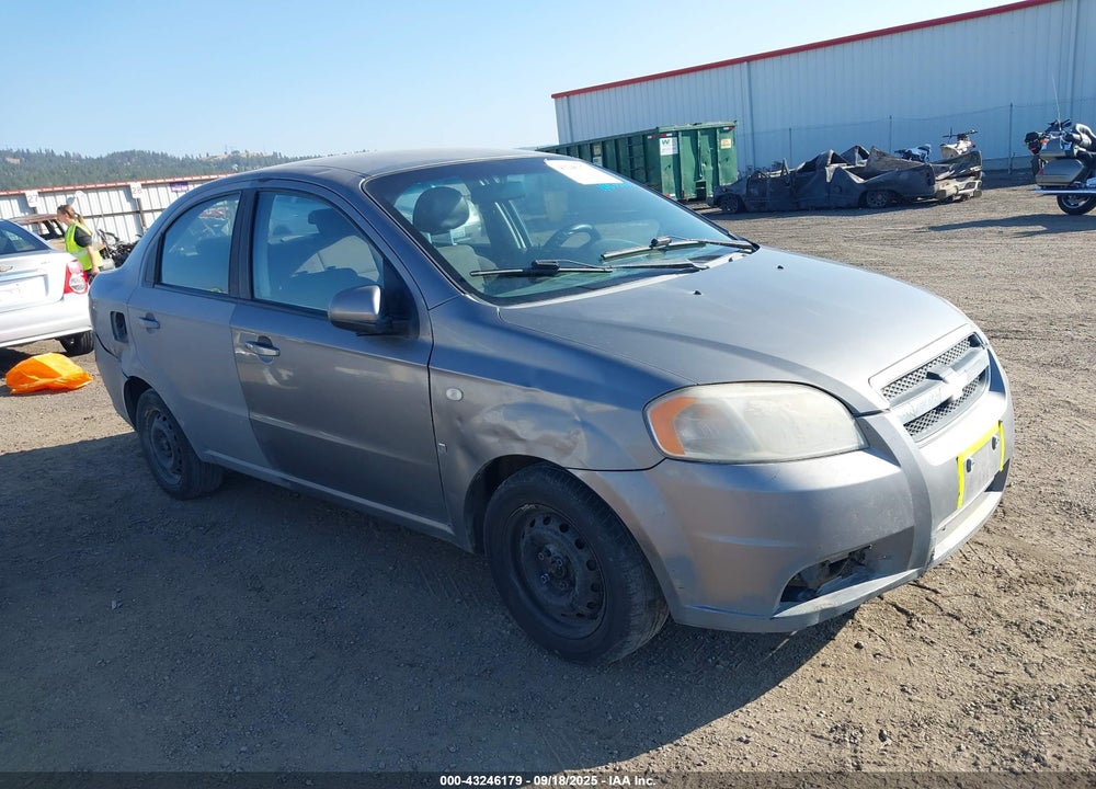 2007 CHEVROLET AVEO LS VIN: KL1TD56637B092964