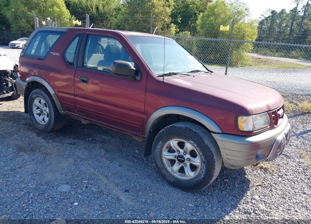 2002 ISUZU RODEO SPORT S 3.2L V6 HARD TOP/S 3.2L V6 SOFT TOP VIN: 4S2CK57W524338105