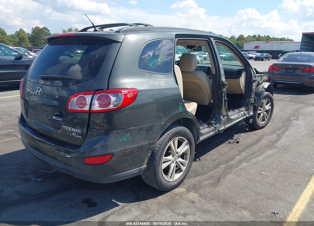 2012 HYUNDAI SANTA FE LIMITED V6 VIN: 5XYZKDAG2CG148931