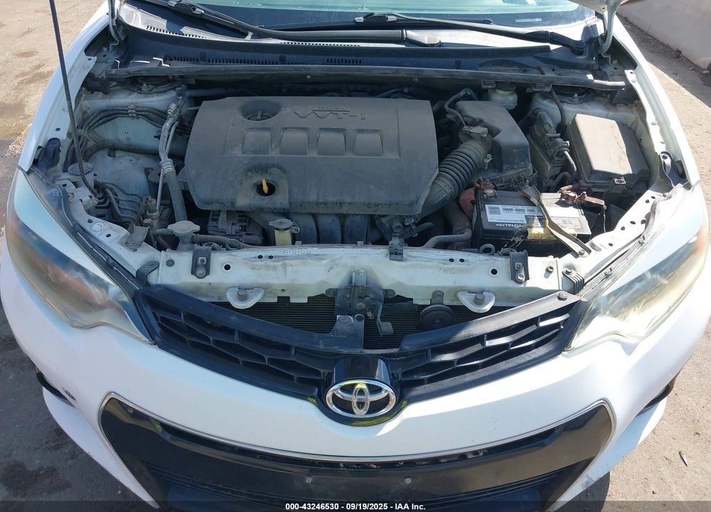2016 TOYOTA COROLLA VIN: 2T1BURHE3GC555252