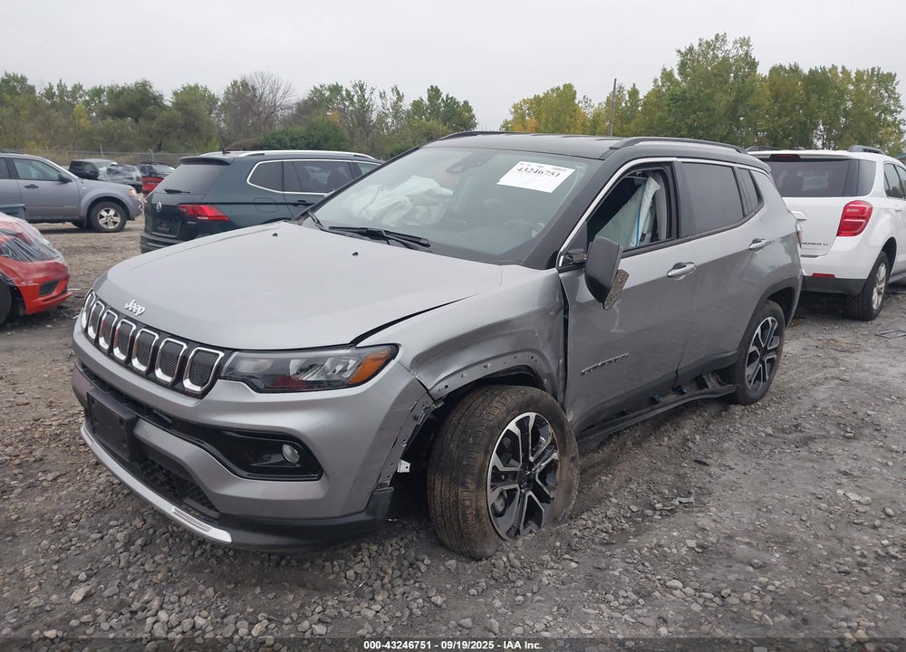 2022 JEEP COMPASS VIN: 3C4NJDCB8NT167529