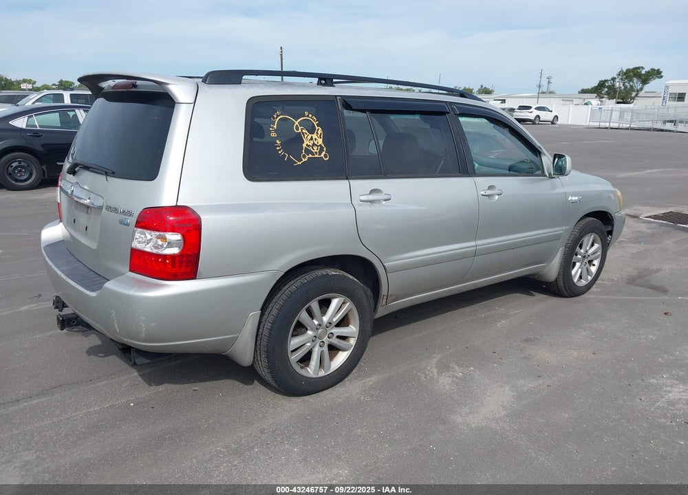 2006 TOYOTA HIGHLANDER HYBRID LIMITED V6 VIN: JTEDW21A360003479