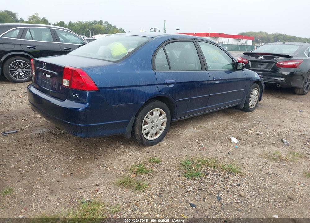 2005 HONDA CIVIC LX VIN: 2HGES16615H534484