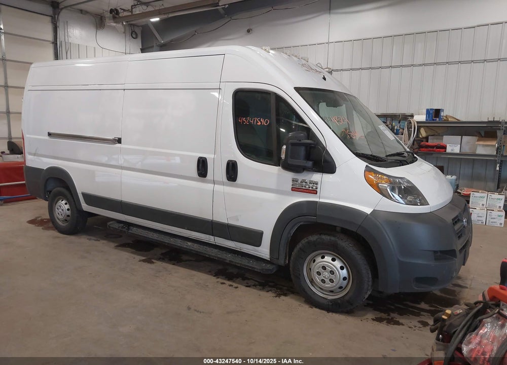 2017 RAM PROMASTER 2500 HIGH ROOF 159 WB VIN: 3C6TRVDG3HE522042