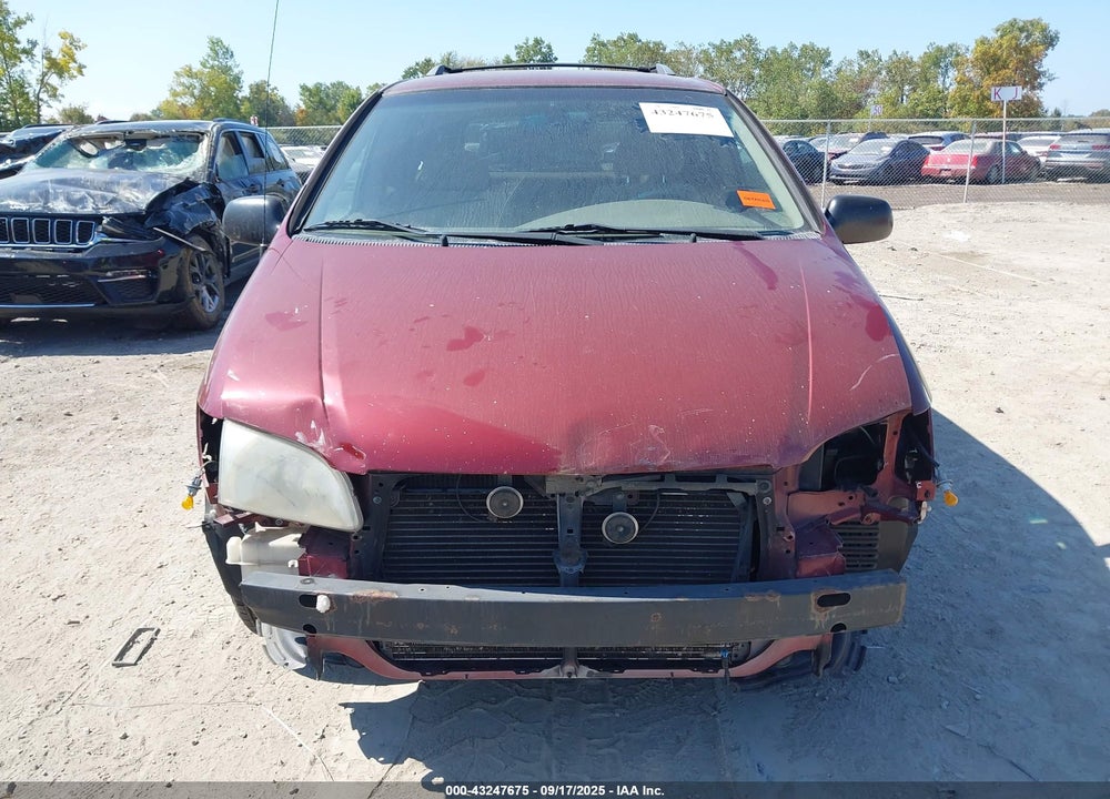 2001 TOYOTA SIENNA LE VIN: 4T3ZF13C31U327930
