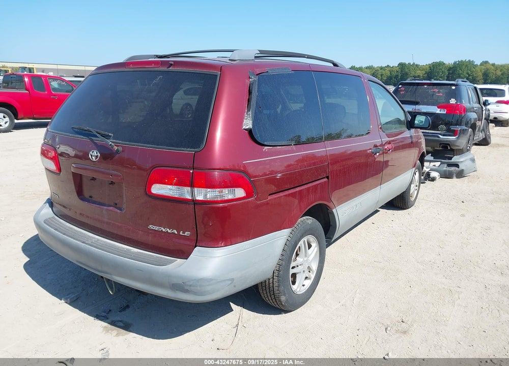 2001 TOYOTA SIENNA LE VIN: 4T3ZF13C31U327930