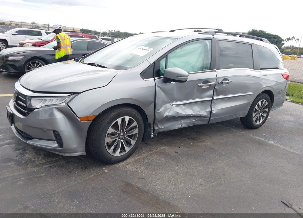 2022 HONDA ODYSSEY EX-L VIN: 5FNRL6H73NB001719