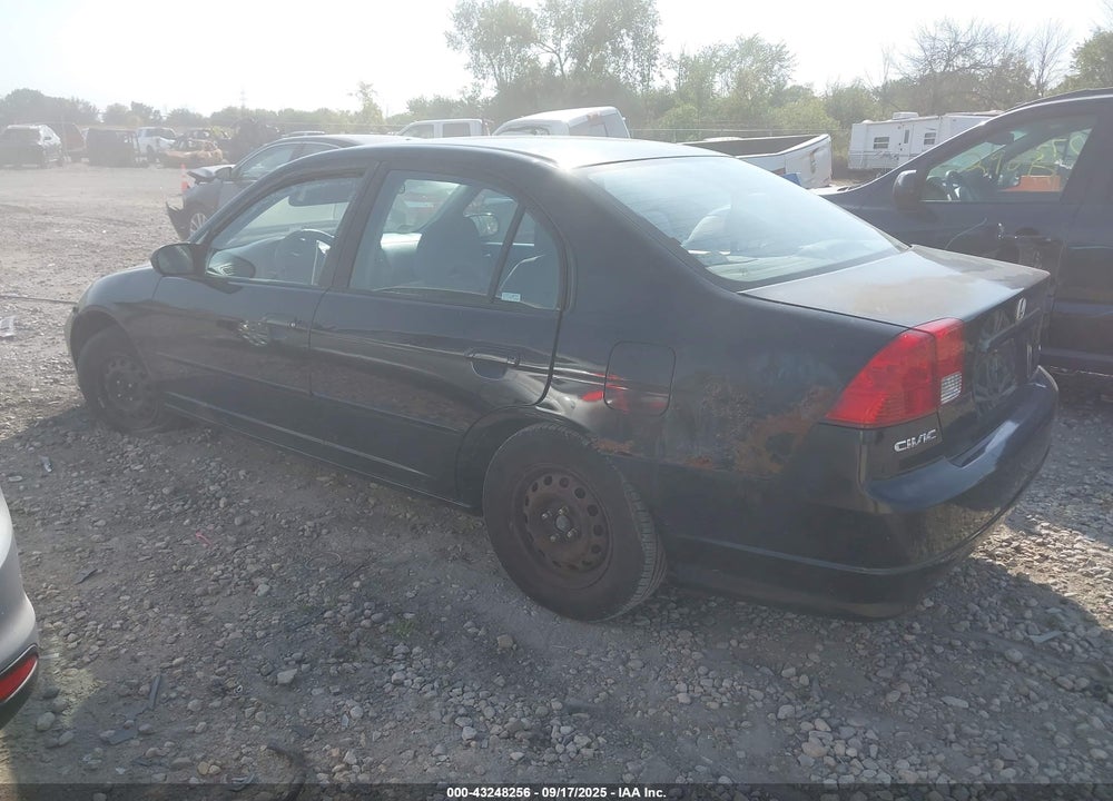 2005 HONDA CIVIC LX VIN: 1HGES165X5L018764