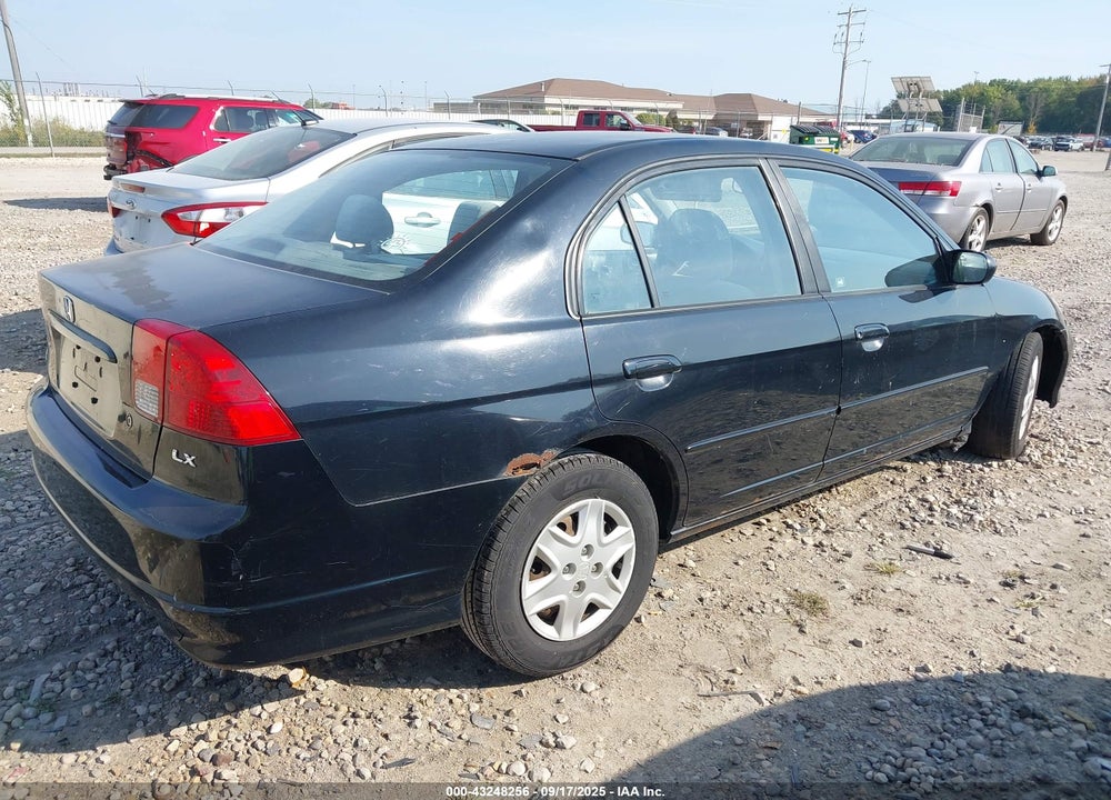 2005 HONDA CIVIC LX VIN: 1HGES165X5L018764