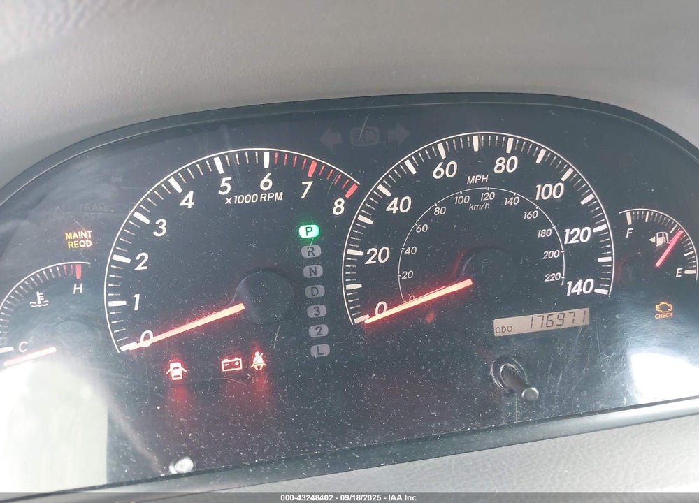 2005 TOYOTA CAMRY LE V6 VIN: 4T1BF32K05U089524
