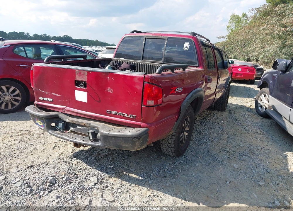 2003 CHEVROLET S-10 LS VIN: 1GCDT13X53K138276