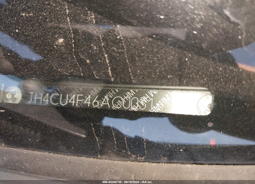 2010 ACURA TSX 3.5 VIN: JH4CU4F46AC003163