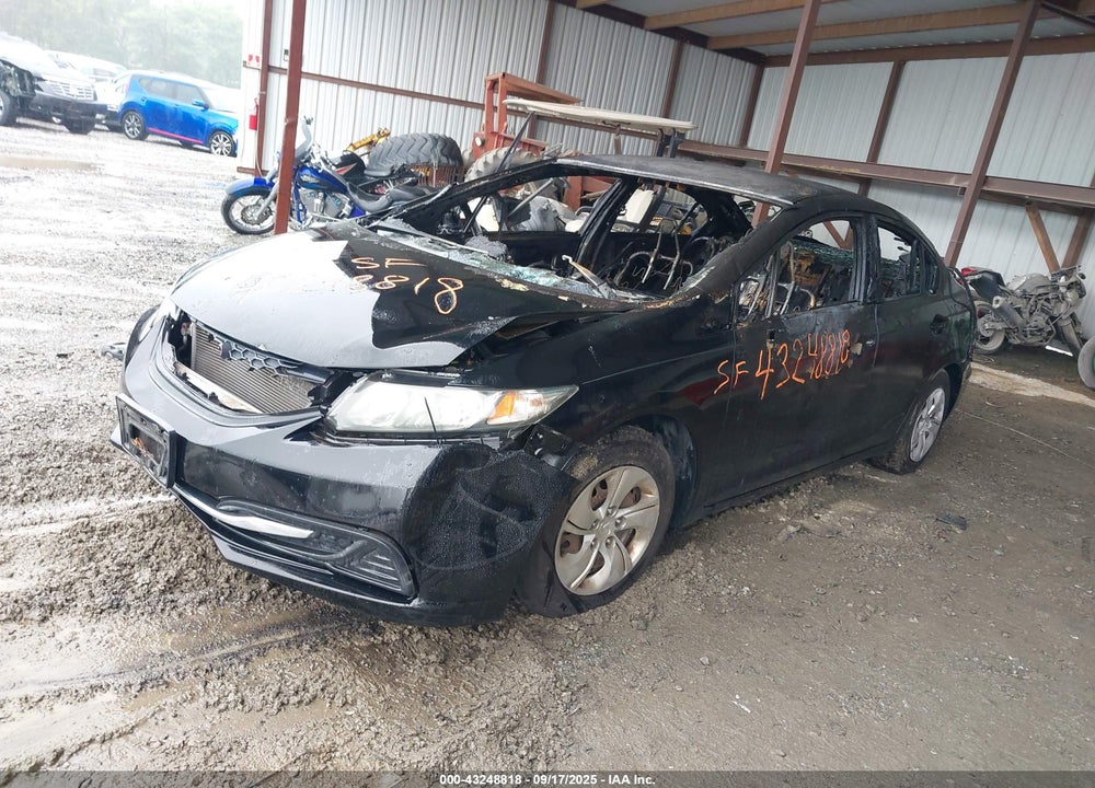 2014 HONDA CIVIC VIN: 2HGFB2F55EH522596