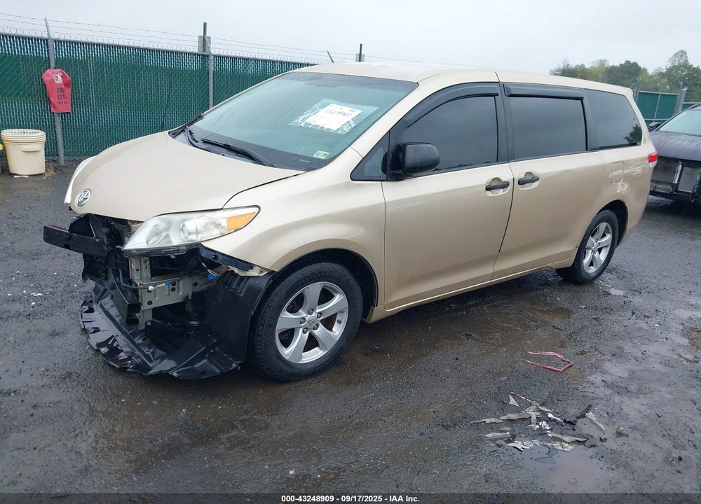 2011 TOYOTA SIENNA VIN: 5TDKA3DC9BS005743