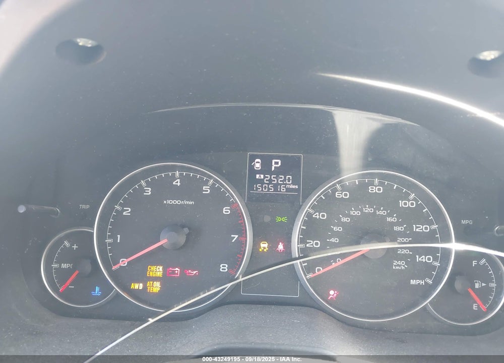 2013 SUBARU OUTBACK 2.5I PREMIUM VIN: 4S4BRCCC8D3245201