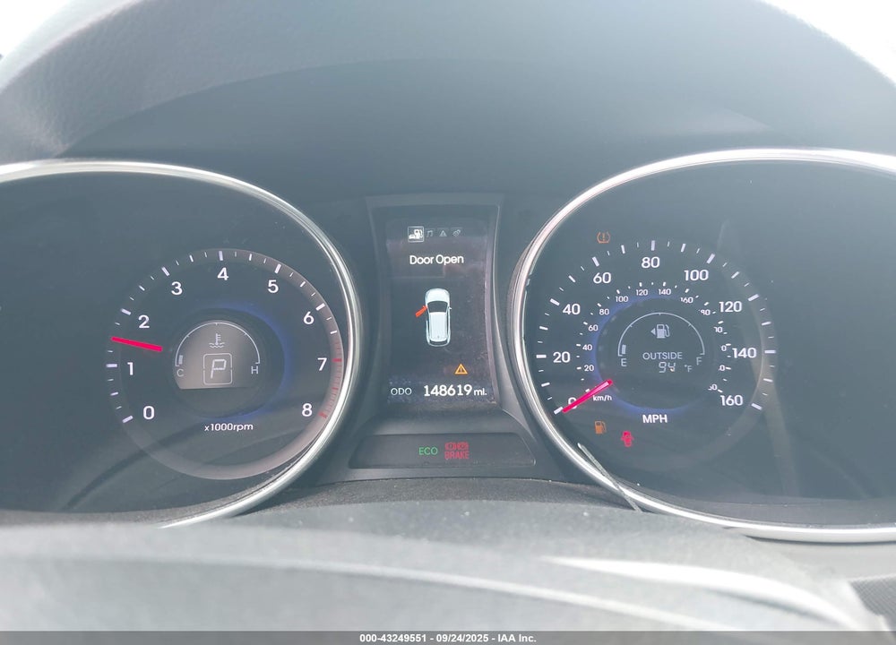 2015 HYUNDAI SANTA FE VIN: KM8SN4HF7FU100040