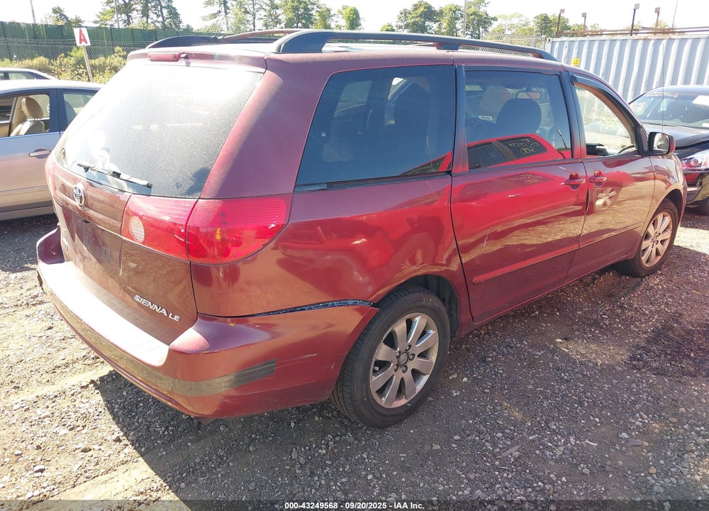 2008 TOYOTA SIENNA LE VIN: 5TDZK23C58S174836