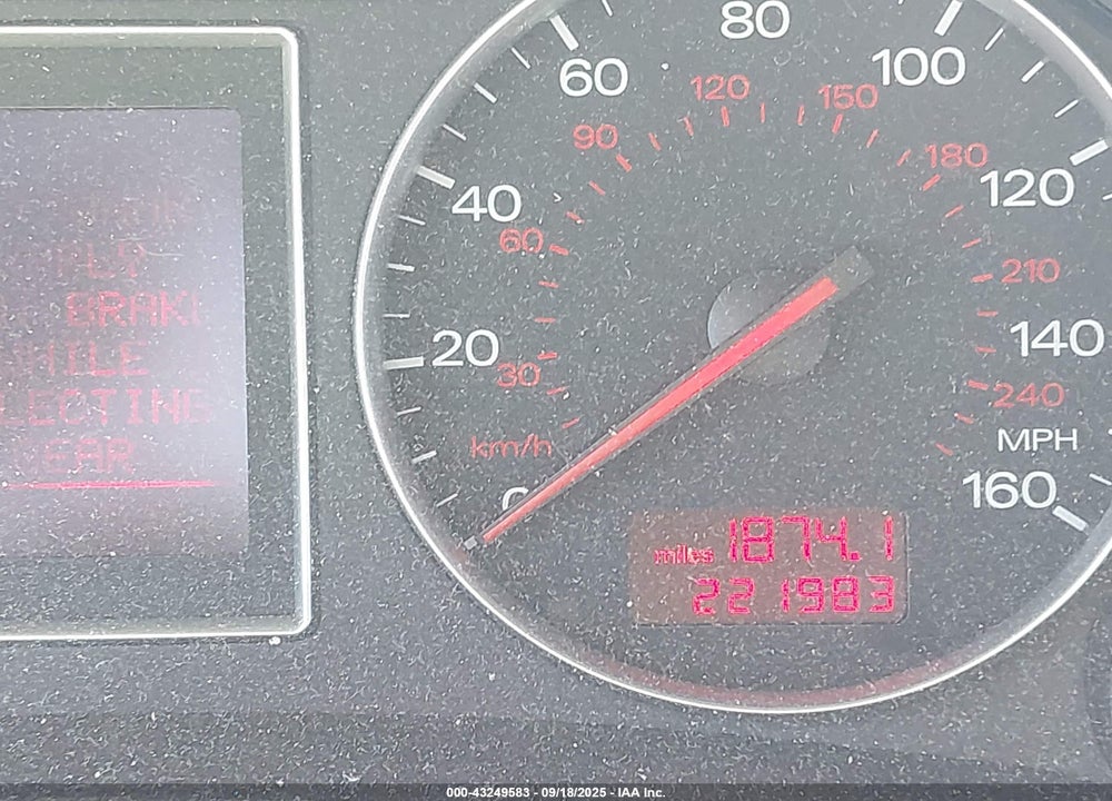 2003 AUDI A4 3.0 VIN: WAULT68E23A203829