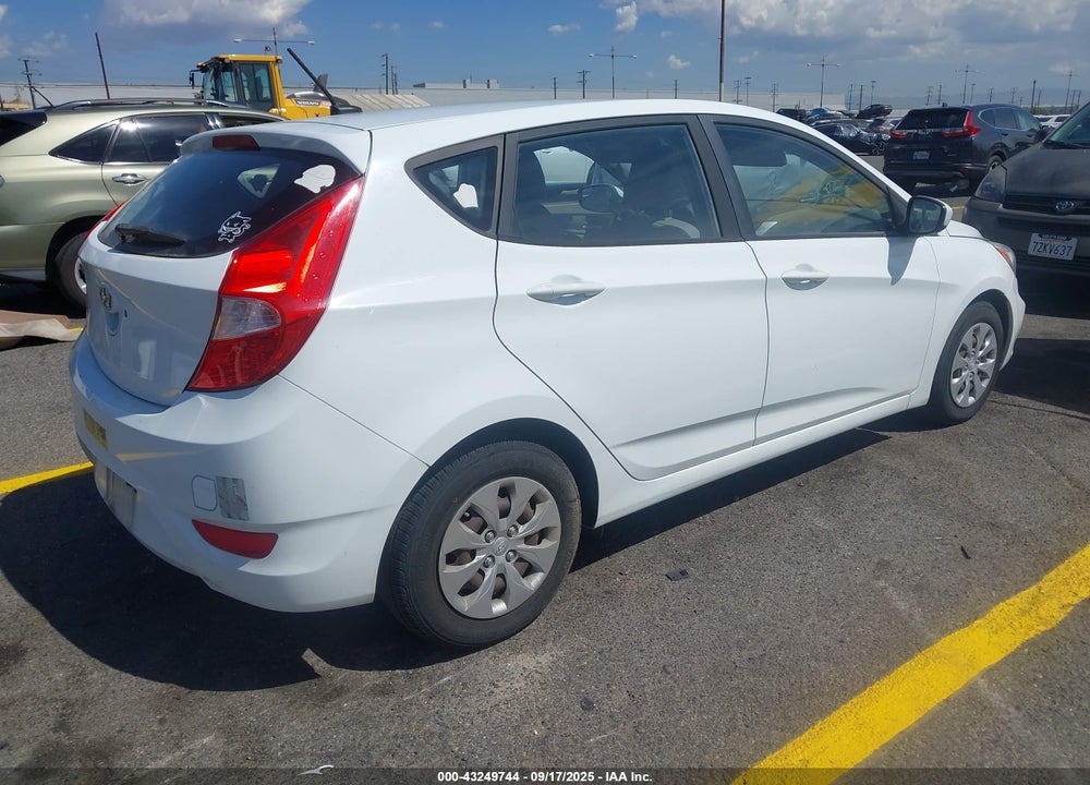 2016 HYUNDAI ACCENT VIN: KMHCT5AEXGU242482