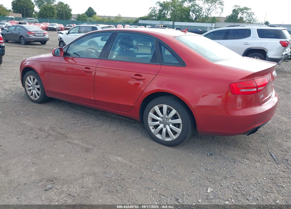 2013 AUDI A4 VIN: WAUBFAFL2DN021243