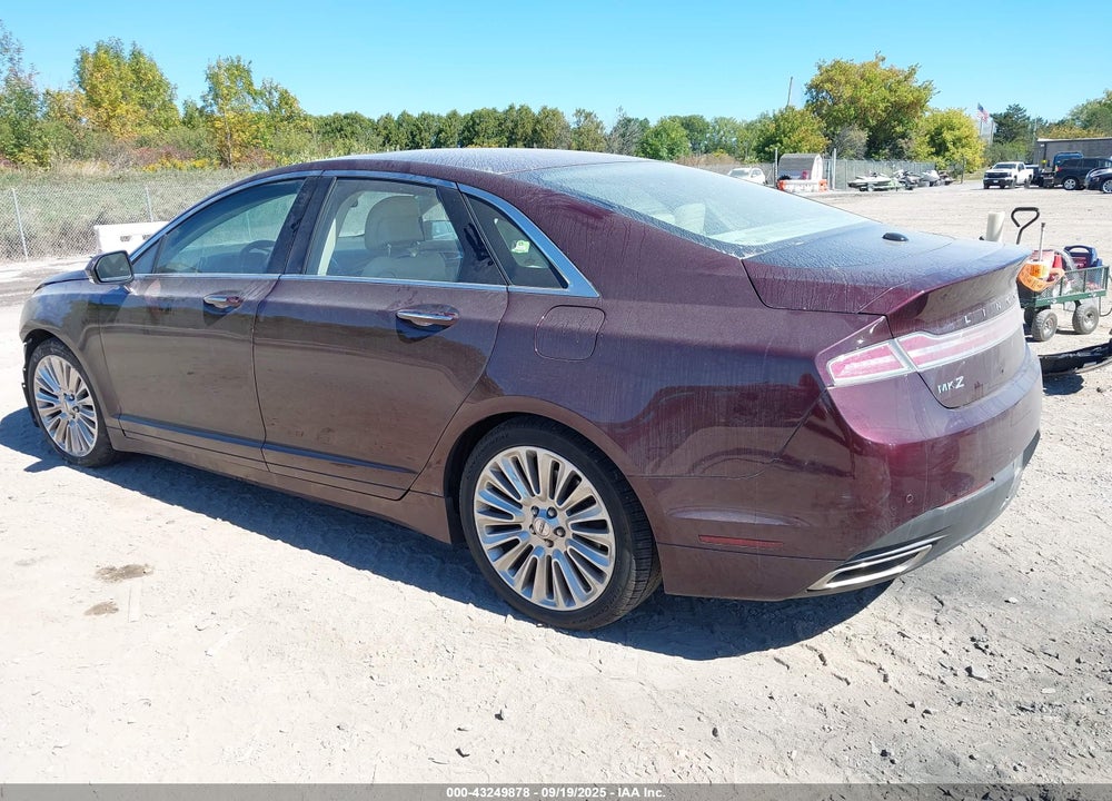 2013 LINCOLN MKZ VIN: 3LN6L2JK9DR802349