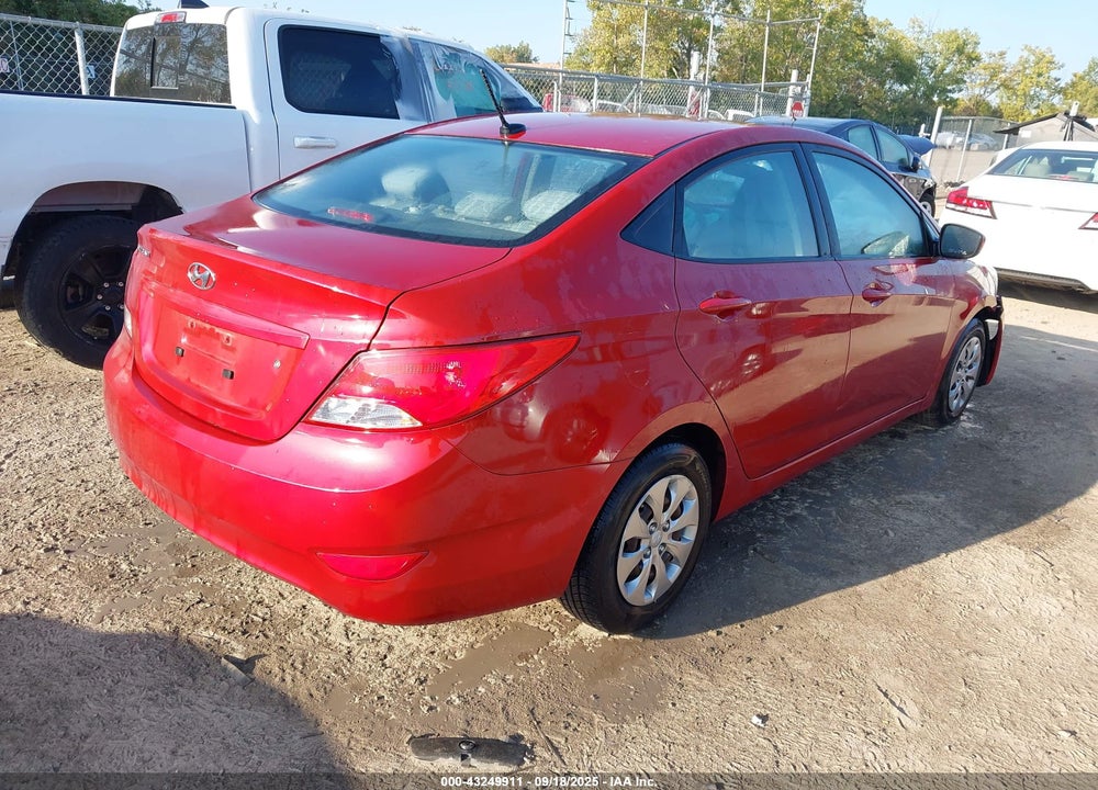 2017 HYUNDAI ACCENT VIN: KMHCT4AEXHU355800