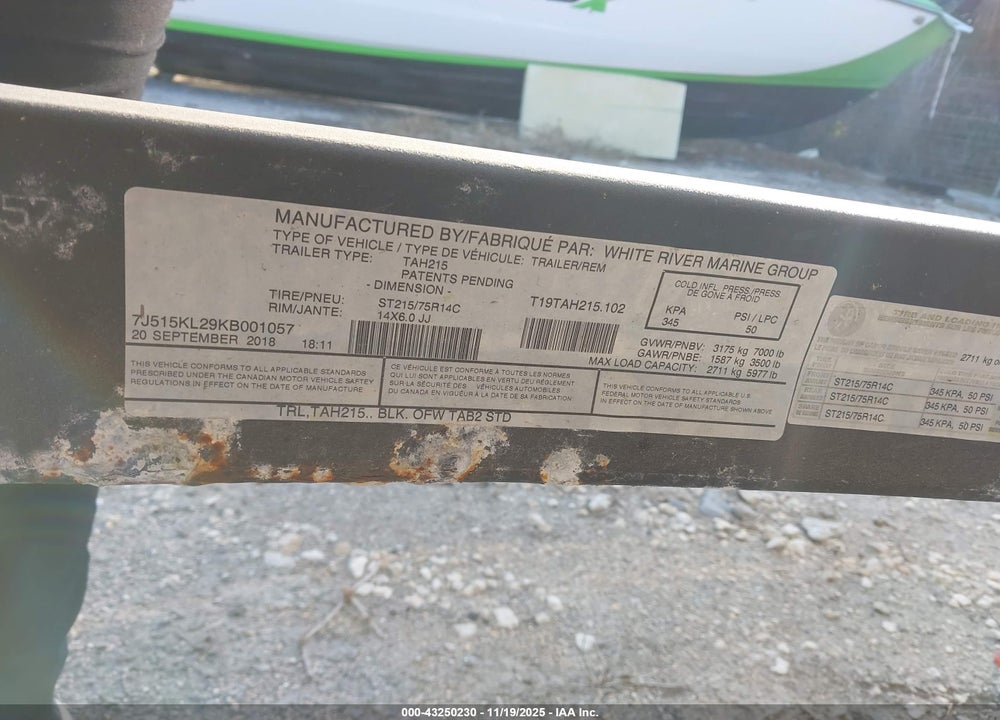 2019 TAHOE OTHER VIN: BUJ97143I819