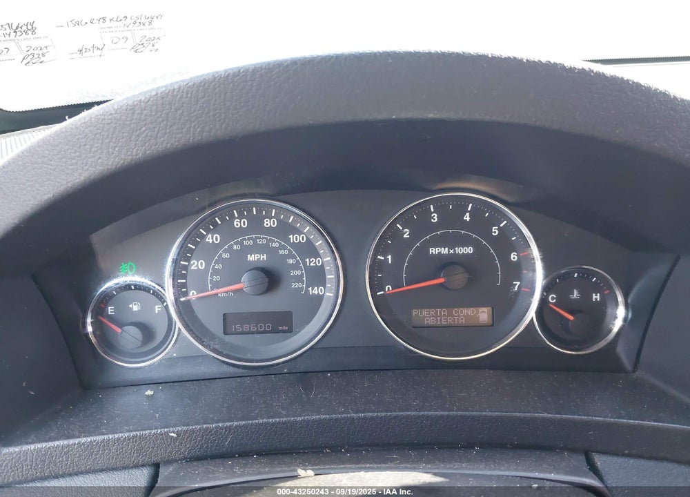 2009 JEEP GRAND CHEROKEE VIN: 1J8GR48K69C516644