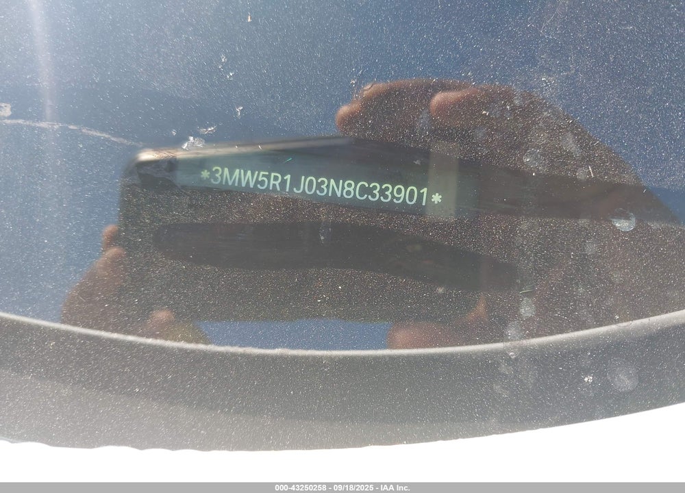 2022 BMW 330I VIN: 3MW5R1J03N8C33901