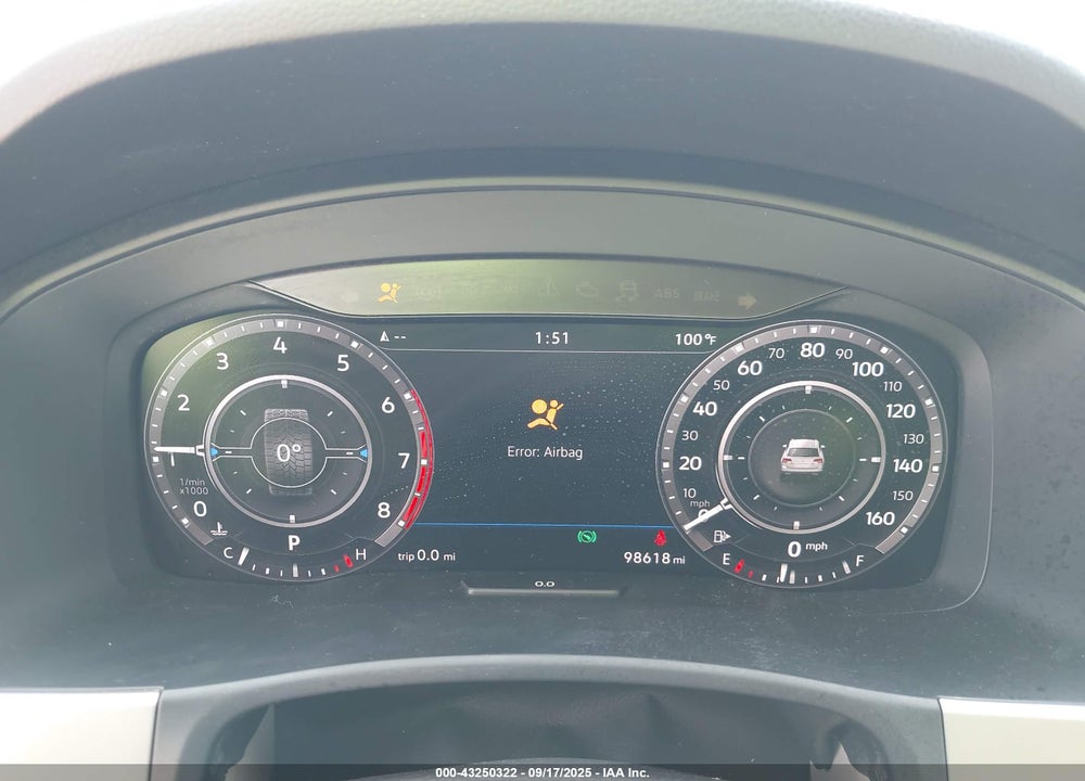 2019 VOLKSWAGEN ATLAS 3.6L V6 SEL PREMIUM VIN: 1V2NR2CA3KC501721