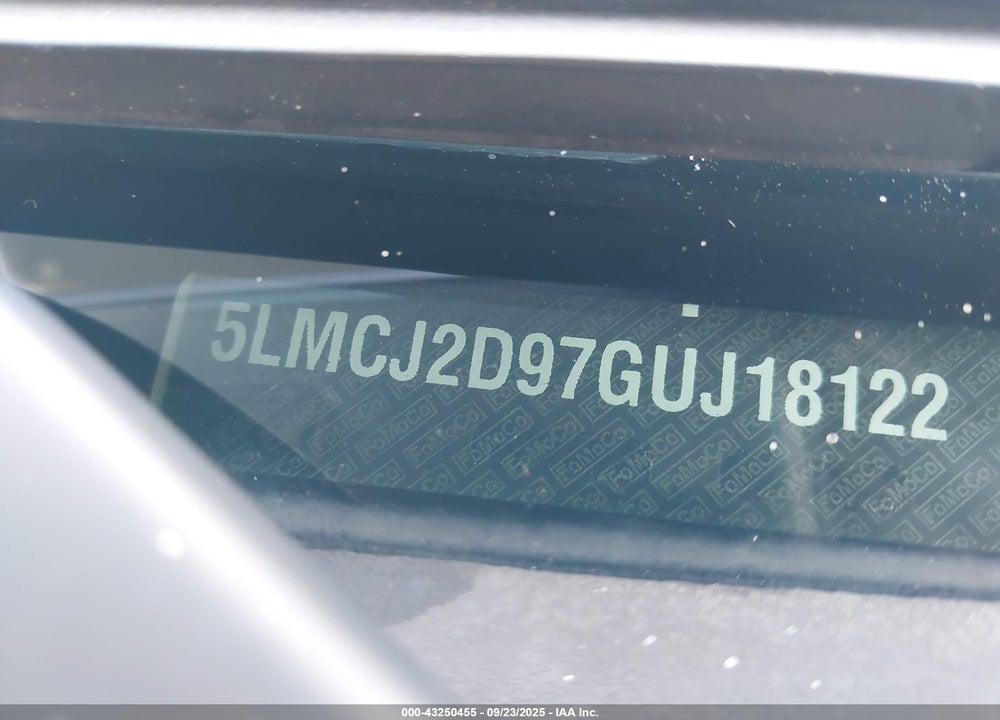 2016 LINCOLN MKC VIN: 5LMCJ2D97GUJ18122