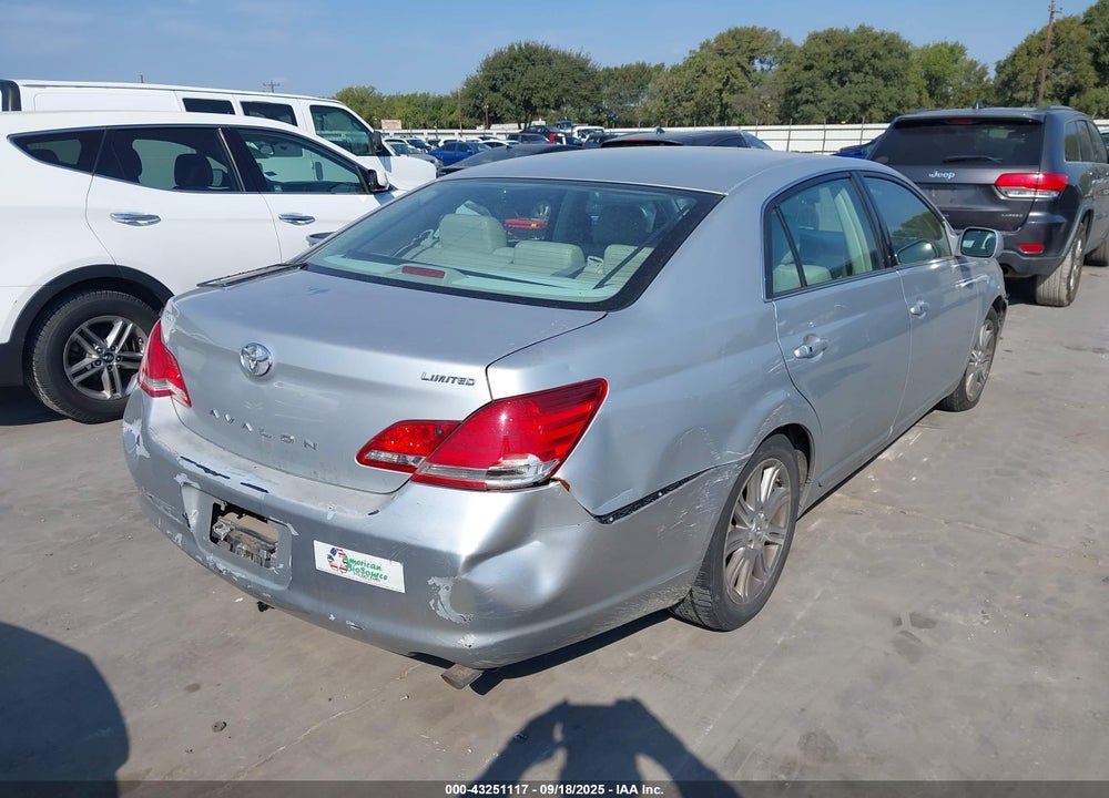 2007 TOYOTA AVALON VIN: 4T1BK36BX7U187730